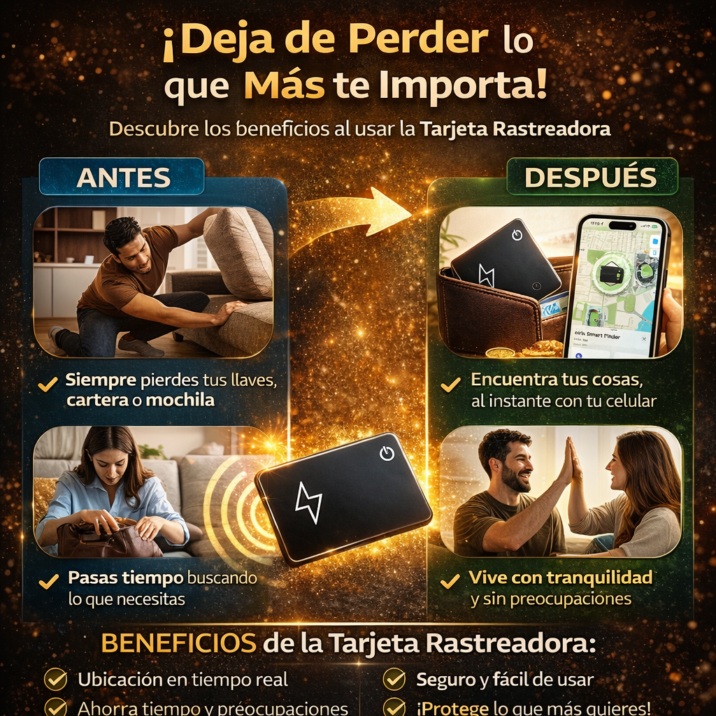 ¡Encuentra Todo al Instante! No Más Pérdidas con la Tarjeta Rastreadora Hurvic Loshall