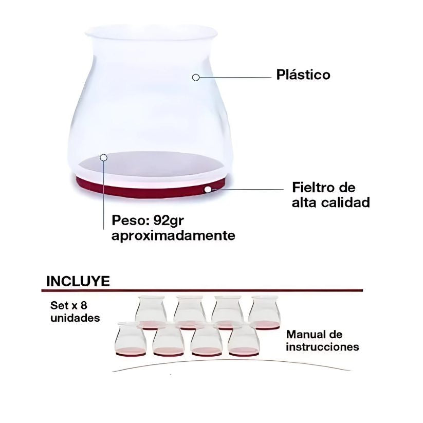 Protectores Premium para Patas de Sillas: Protección Total para tu Piso