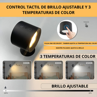 Lámpara LED Magnética | Ajustable, Recargable y Portátil 🌟