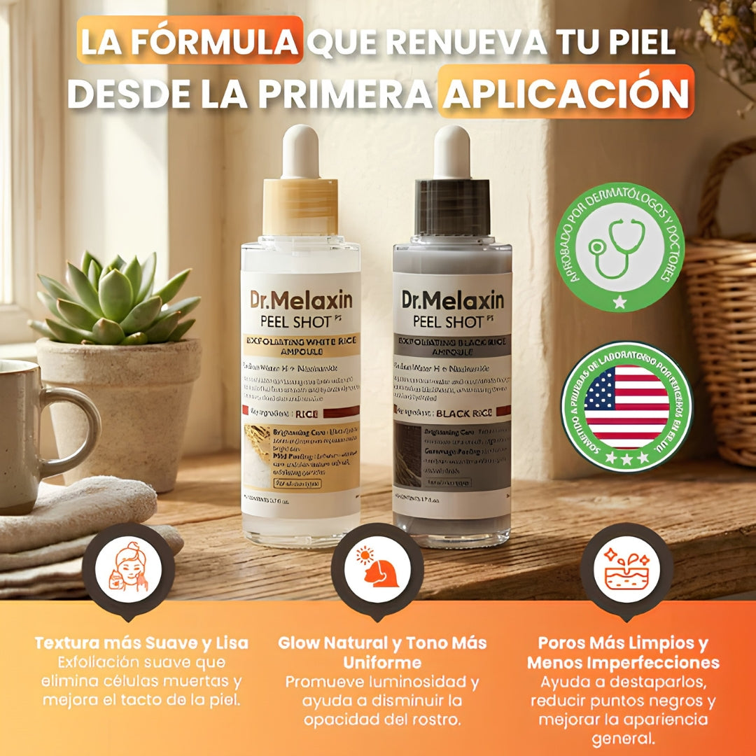 Dr. Melaxin · Exfoliante de Arroz — Elimina Células Muertas y Revela tu Piel Nueva