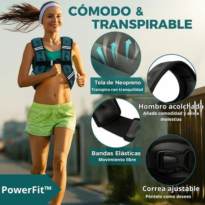 PowerFit™ – Chaleco de Resistencia 5Kg para Entrenamientos de Alto Rendimiento
