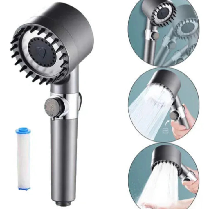 Cabezal Regadera De Ducha De Alta Presión y Filtro de agua HydroJet®