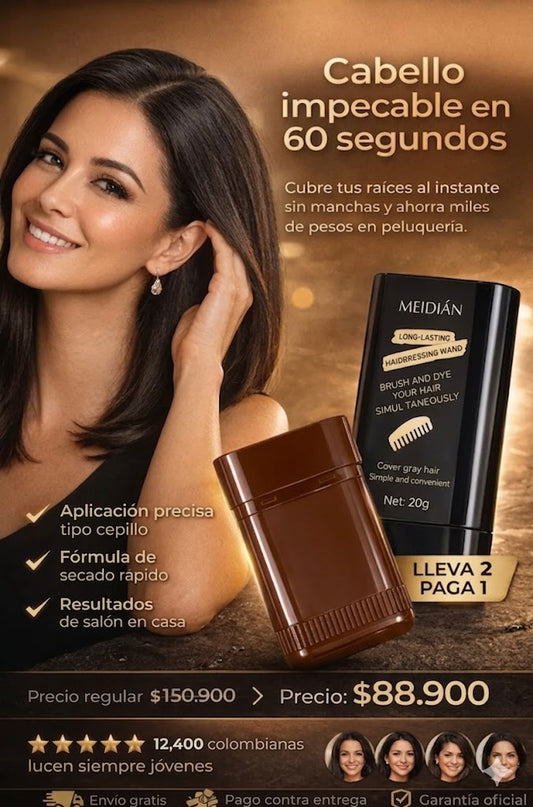 2x1 Barra Tinte Cabello Cubre Canas