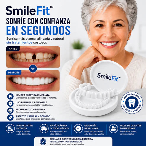 SmileFit™ CARILLAS DENTALES REMOVIBLES