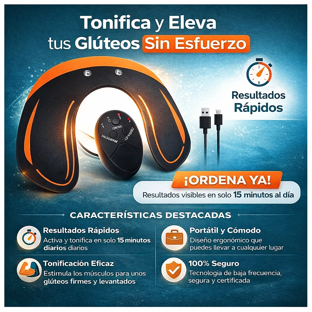 Eleva, tonifica y fortalece con nuestro Electroestimulador de Glúteos. 💪🍑