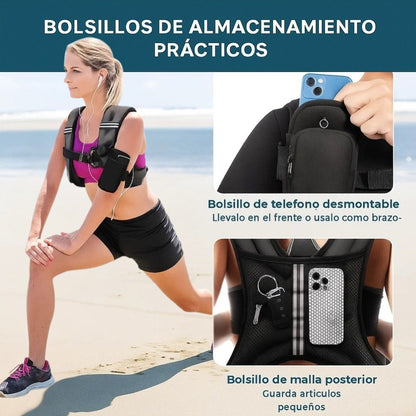PowerFit™ – Chaleco de Resistencia 5Kg para Entrenamientos de Alto Rendimiento