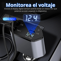 ENCHUFE CONECTOR DE CARRO 4 EN 1