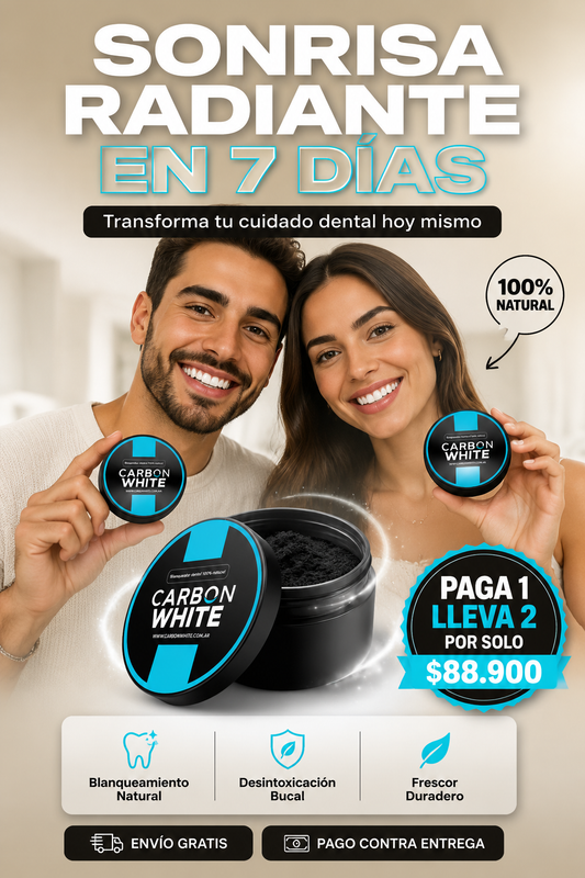 2X1 CARBON WHITE, Cuidado Dental - ORIGINAL